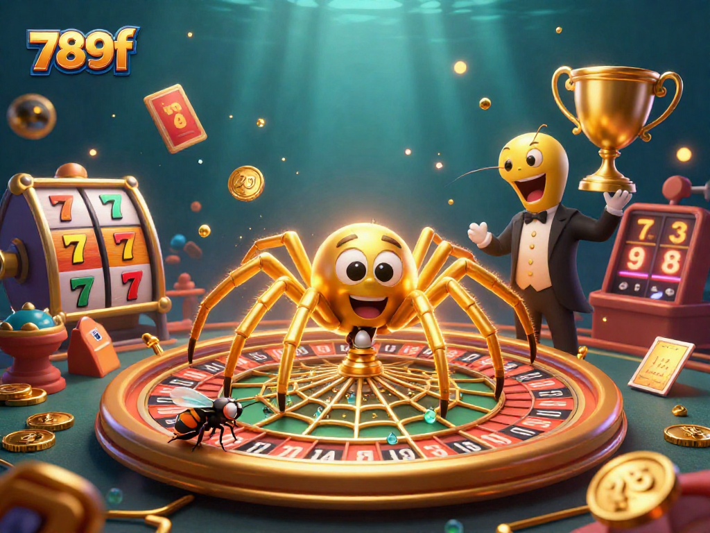 Experience thrilling slots and jackpot chances at 789f in this dynamic casino scene.