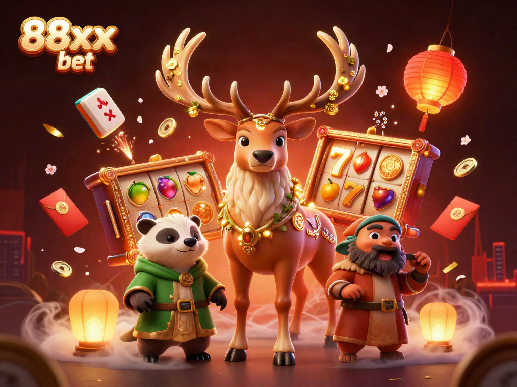 Engage in thrilling 88xx bet with vibrant 3D casino characters and immersive elements