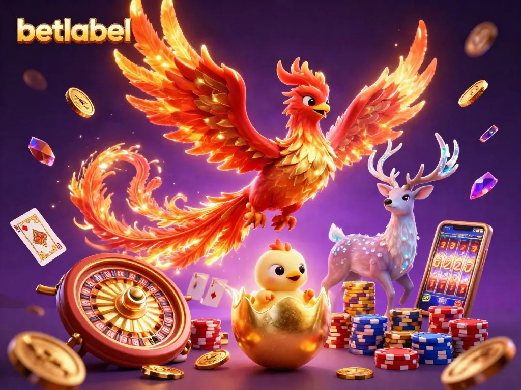 Engage with betlabel through thrilling gameplay featuring a phoenix and casino elements